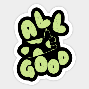 thumbs up all good cat paws Sticker